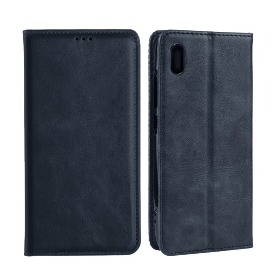 Capa Flip de Couro com Bolso Interno para Xiaomi Redmi 7A Azul